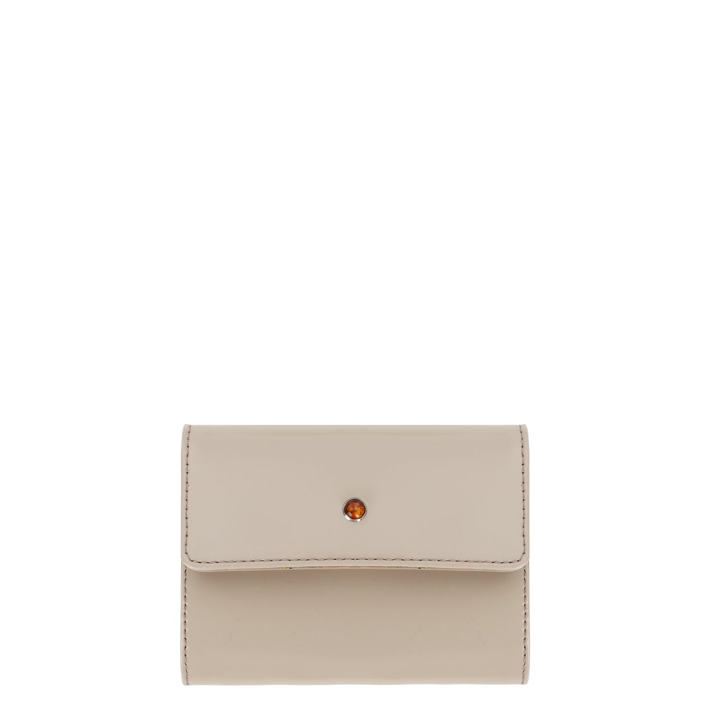 Cartera mini mujer de piel specchio taupe