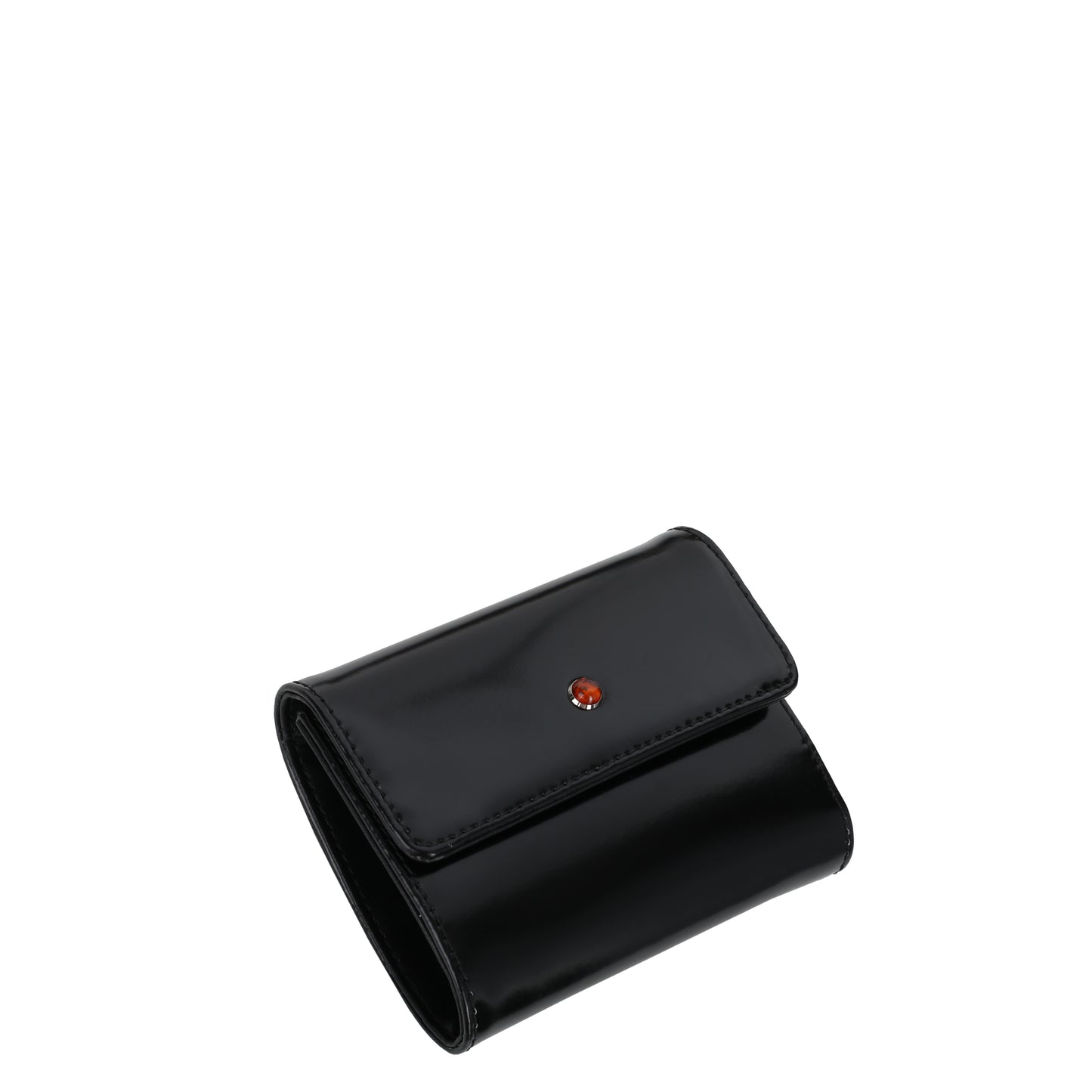 Cartera mini mujer de piel specchio negro