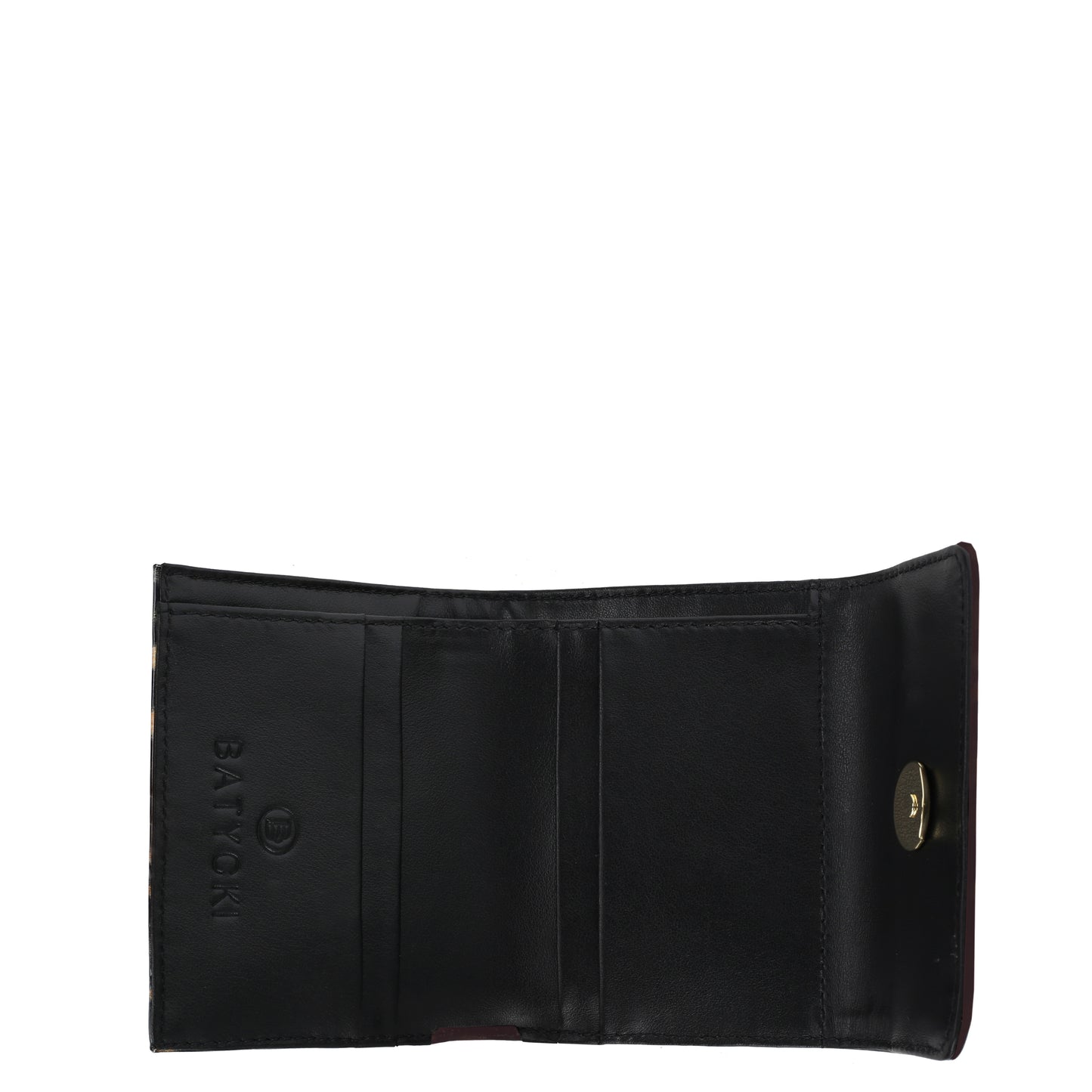 Cartera mini mujer de piel specchio negro