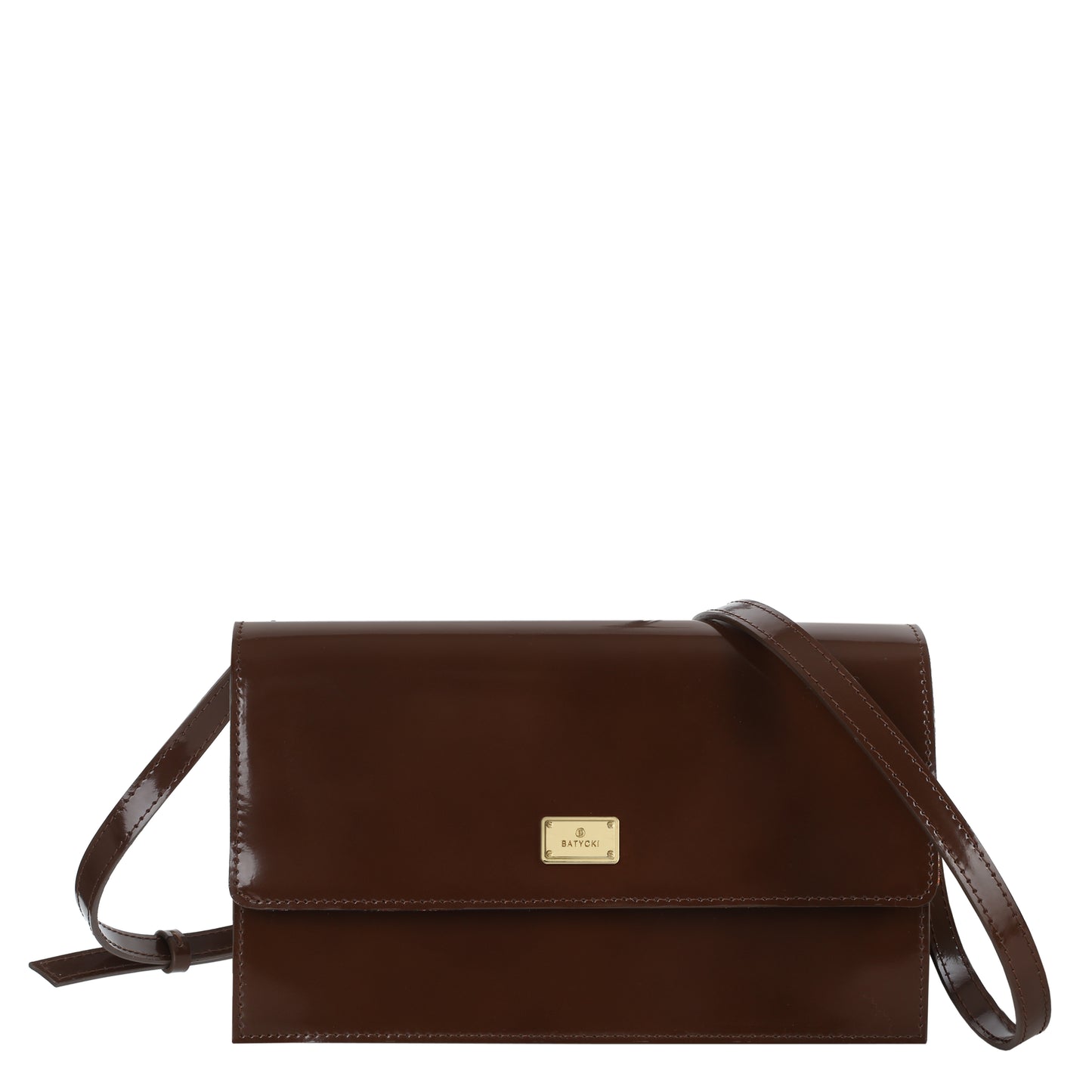 Elve Specchio Brown leather handbag