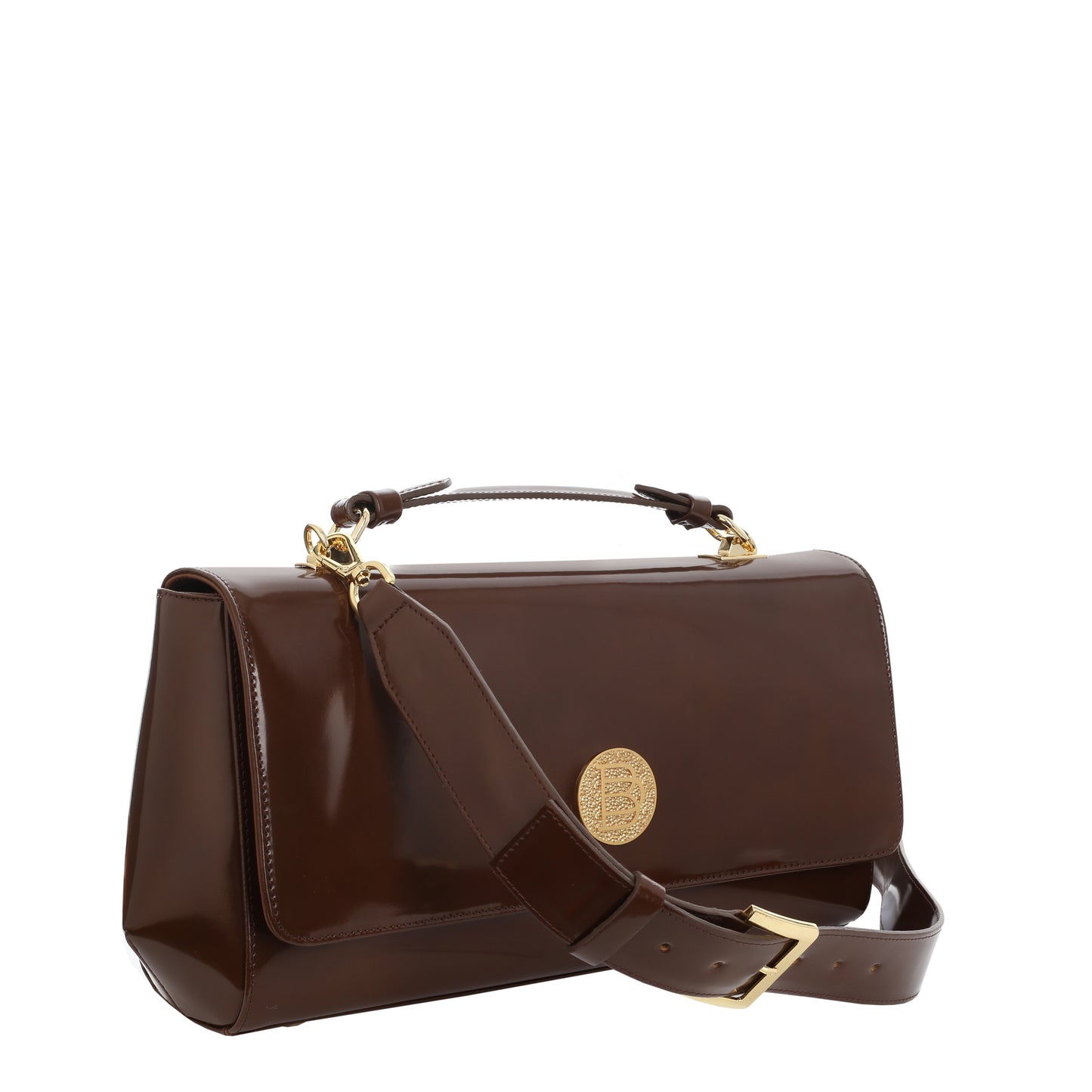 Unity Specchio Brown leather handbag