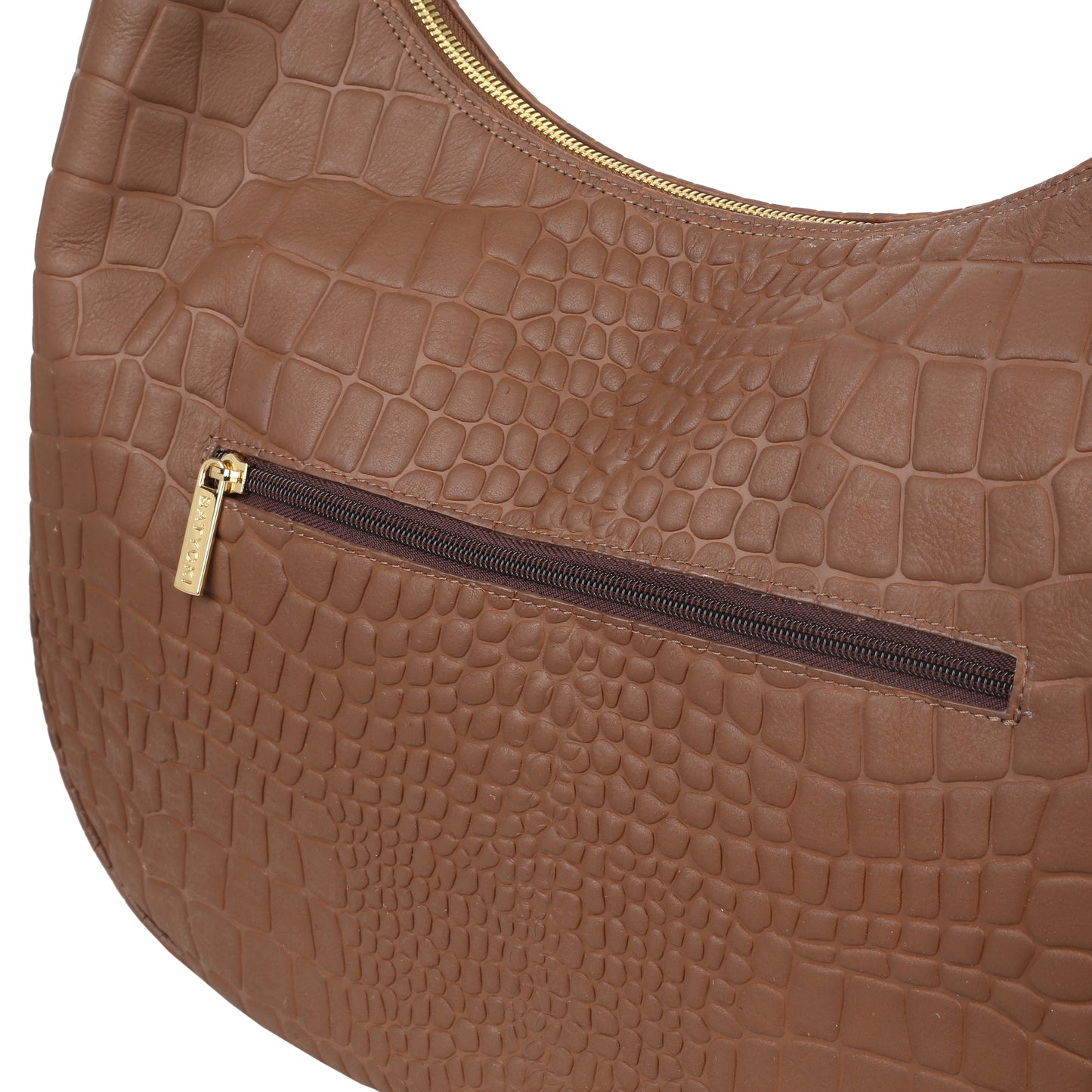 Torebka damska skórzana Draco croco brown