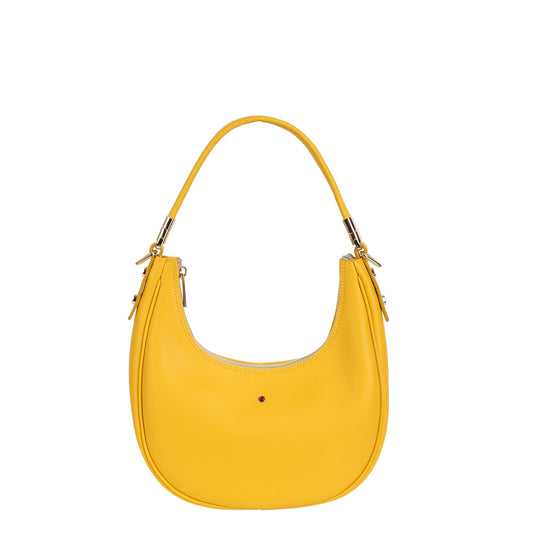 Torebka damska skórzana Viola napa yellow
