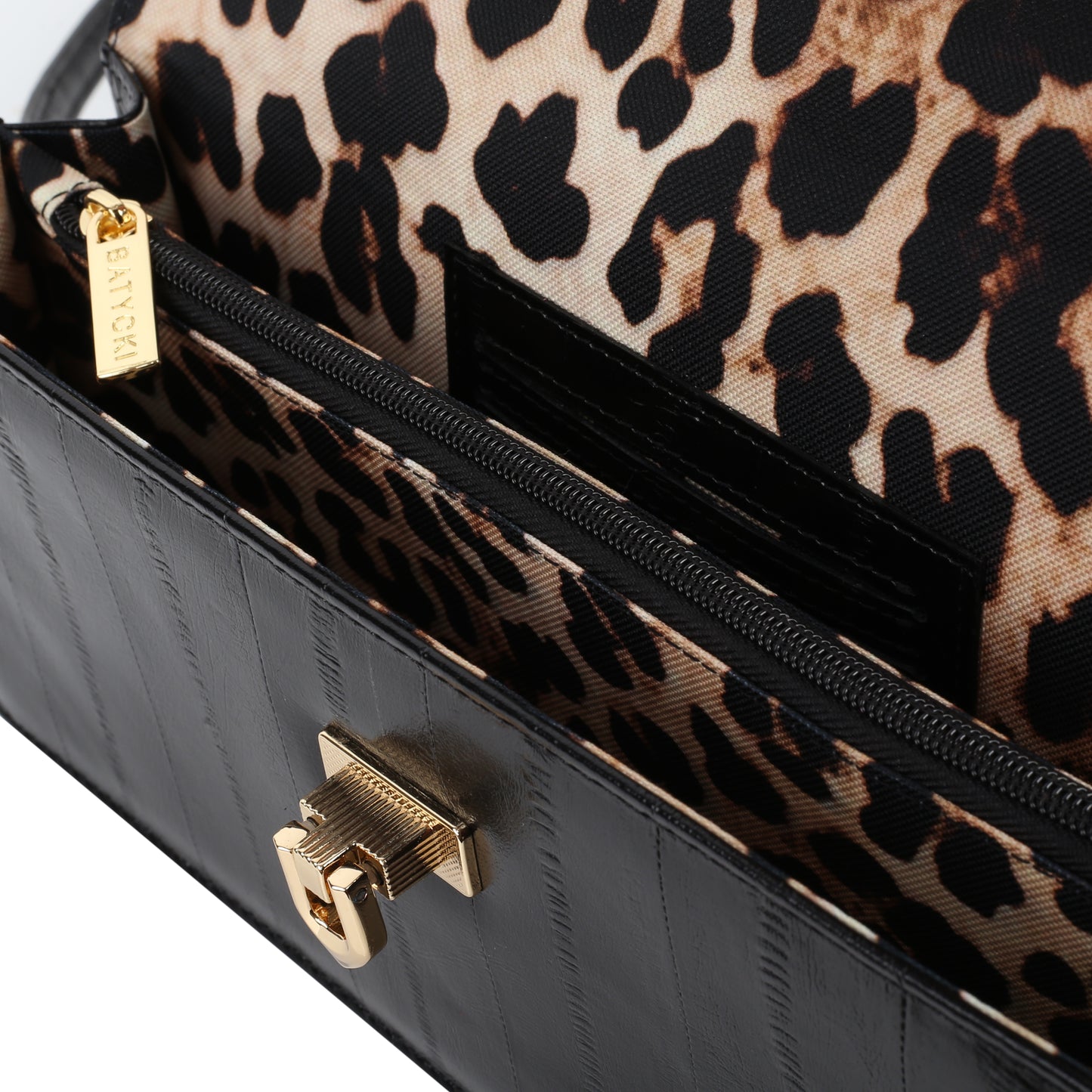 Gahari leopard leather women's handbag