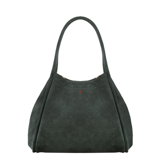 Torebka damska skórzana New Mamma suede green