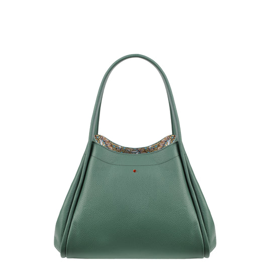Torebka damska skórzana New Mamma small dolaro green