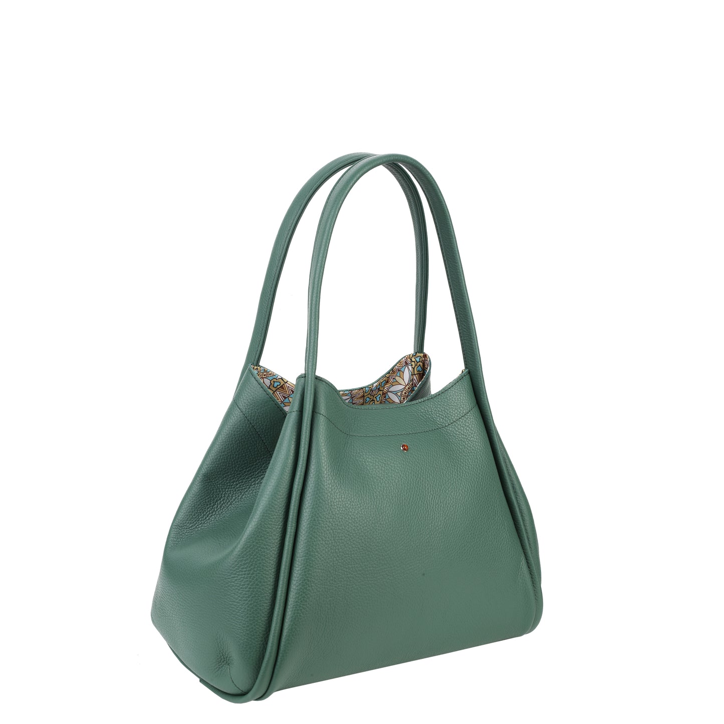 Torebka damska skórzana New Mamma small dolaro green