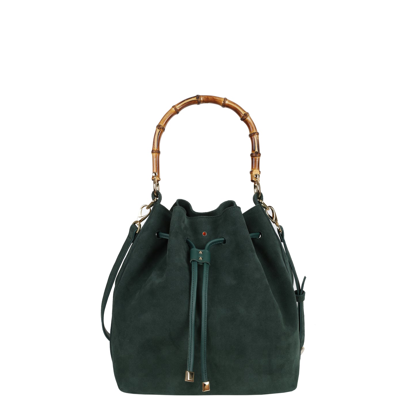 Torebka damska worek skórzany Catherine suede green
