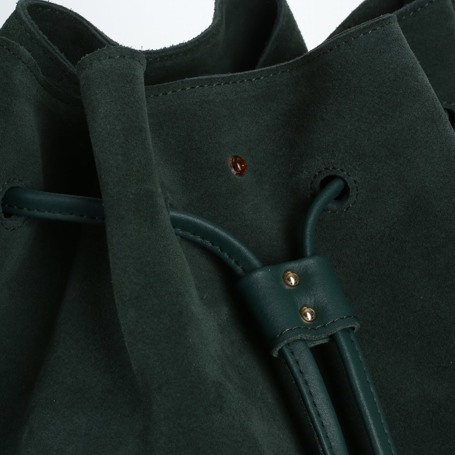 Torebka damska worek skórzany Catherine suede green