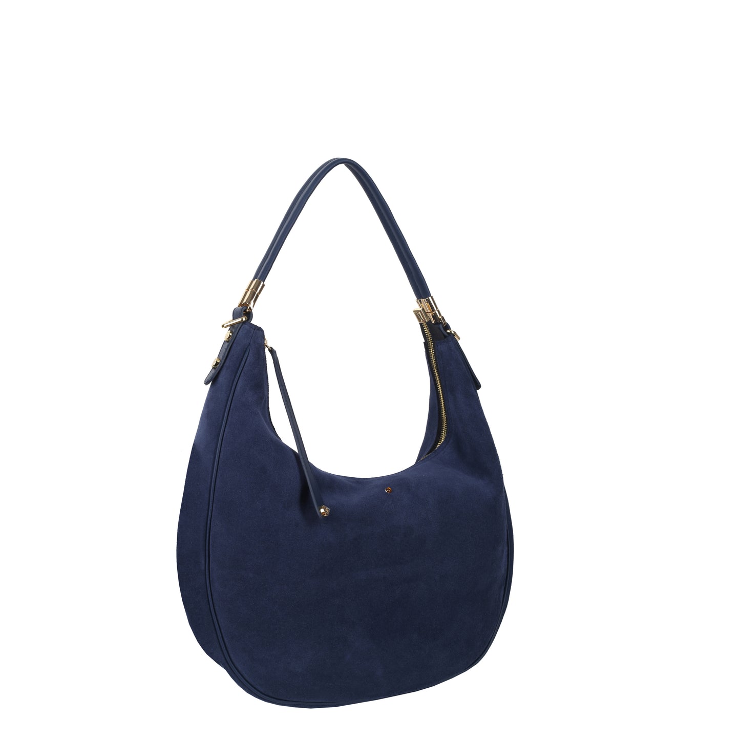 Torebka damska skórzana Draco small suede navy