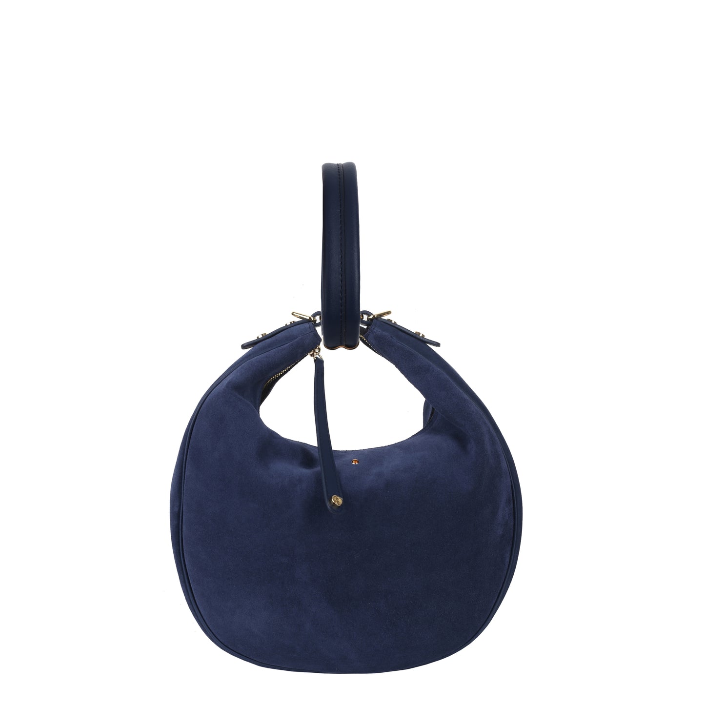 Torebka damska skórzana Draco small suede navy