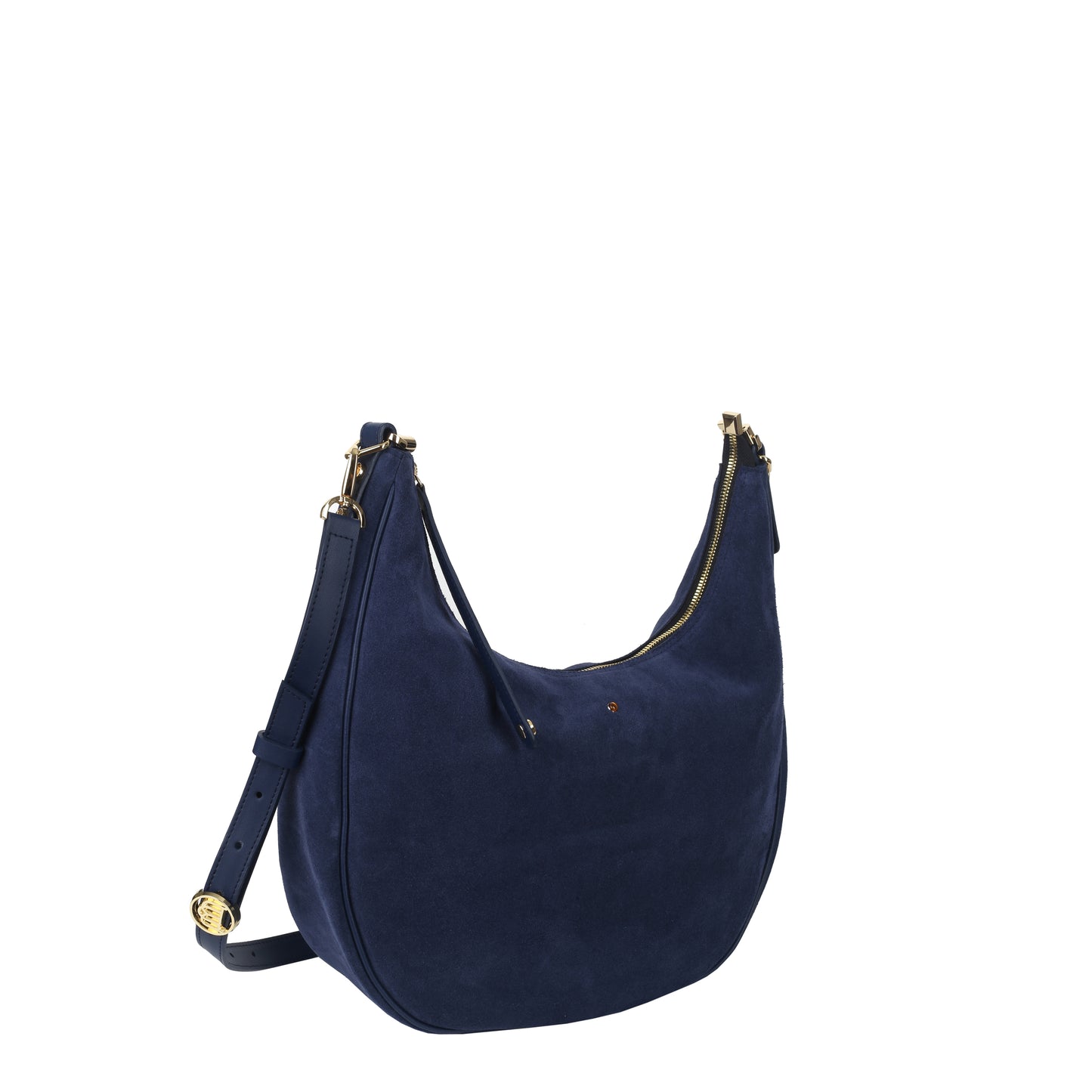 Torebka damska skórzana Draco small suede navy