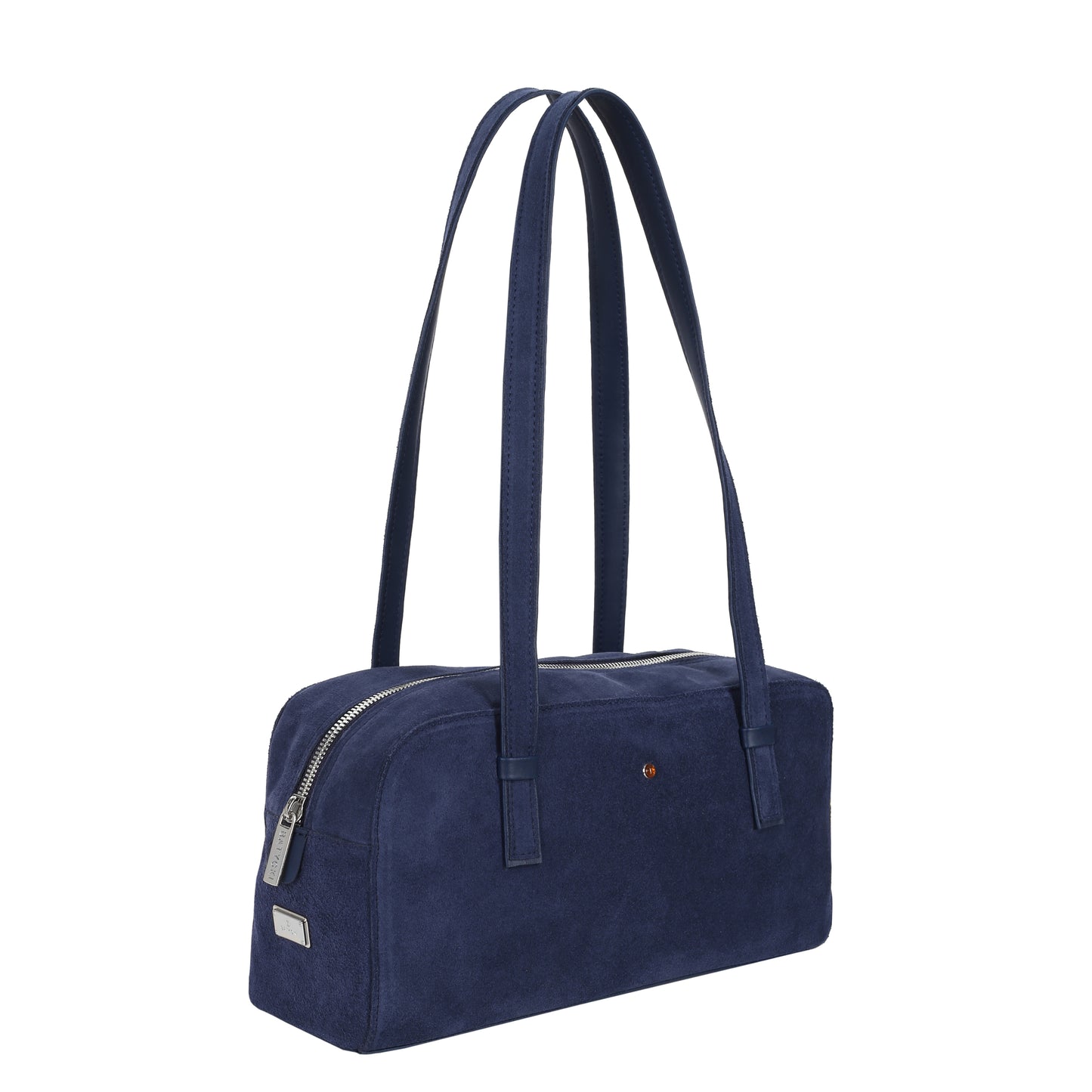 Torebka damska skórzana Bague suede navy