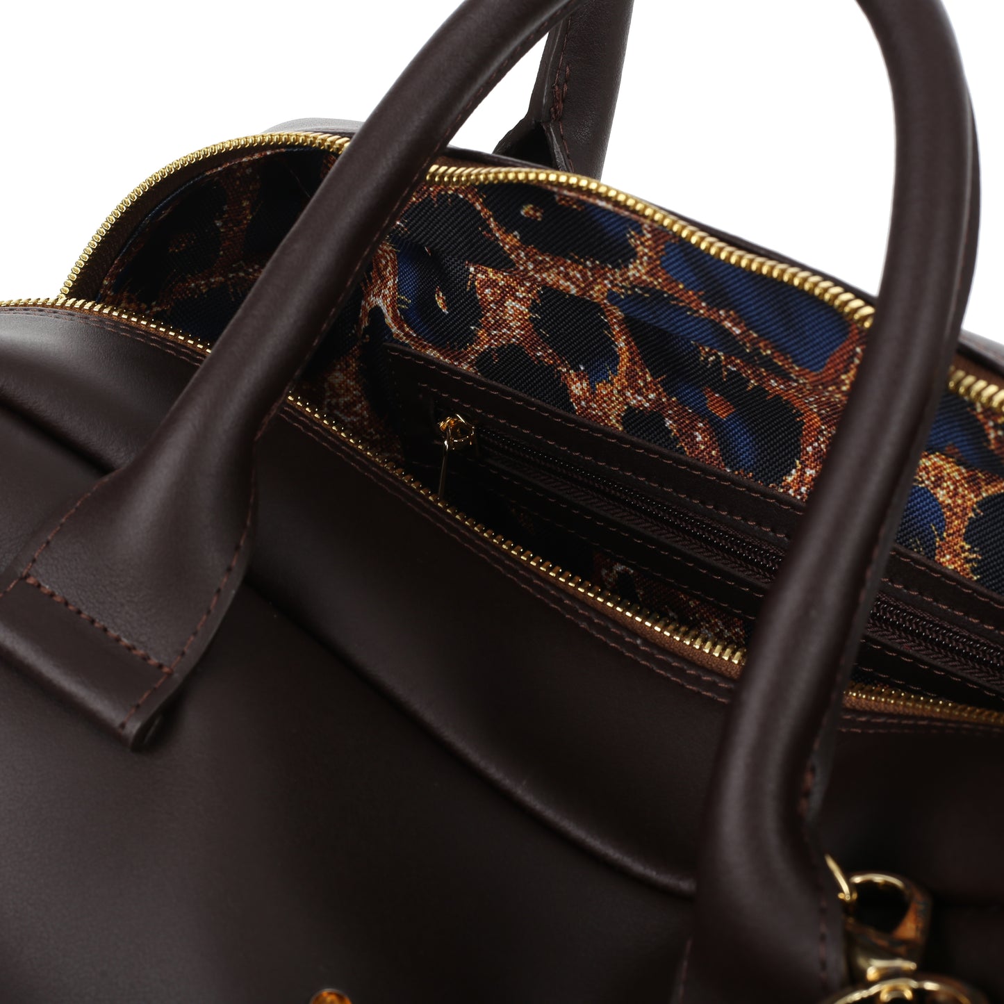 Torebka damska skórzana Filippa nappa brown