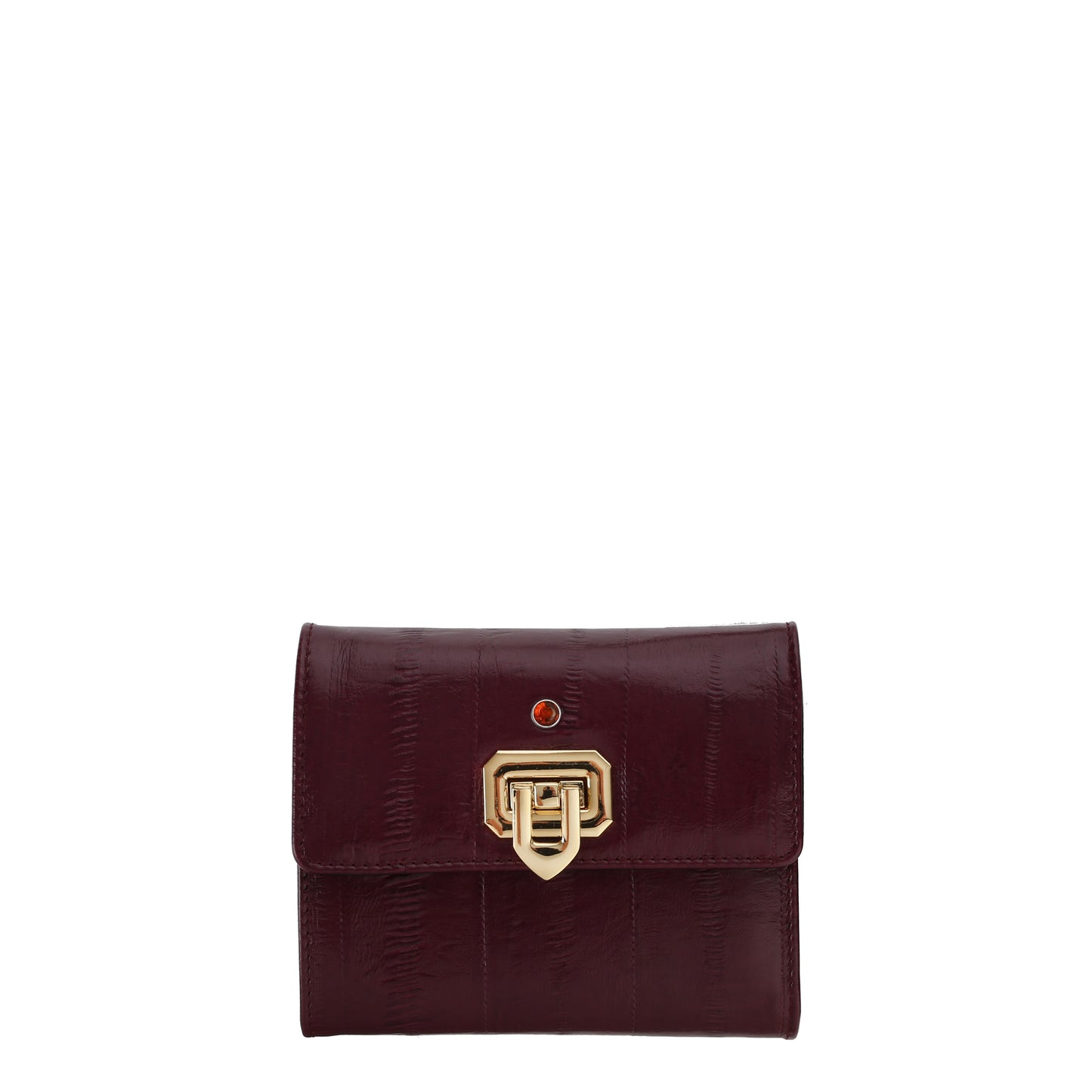 Portfel damski skórzany eel claret