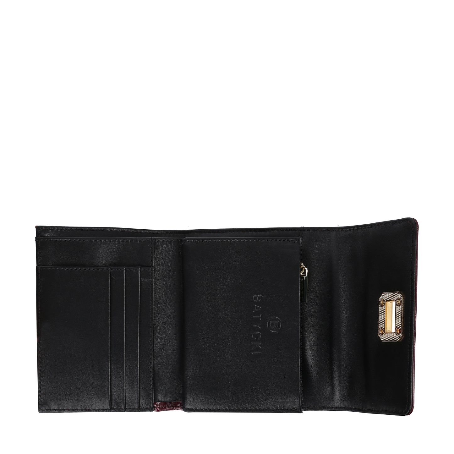 Portfel damski skórzany eel claret