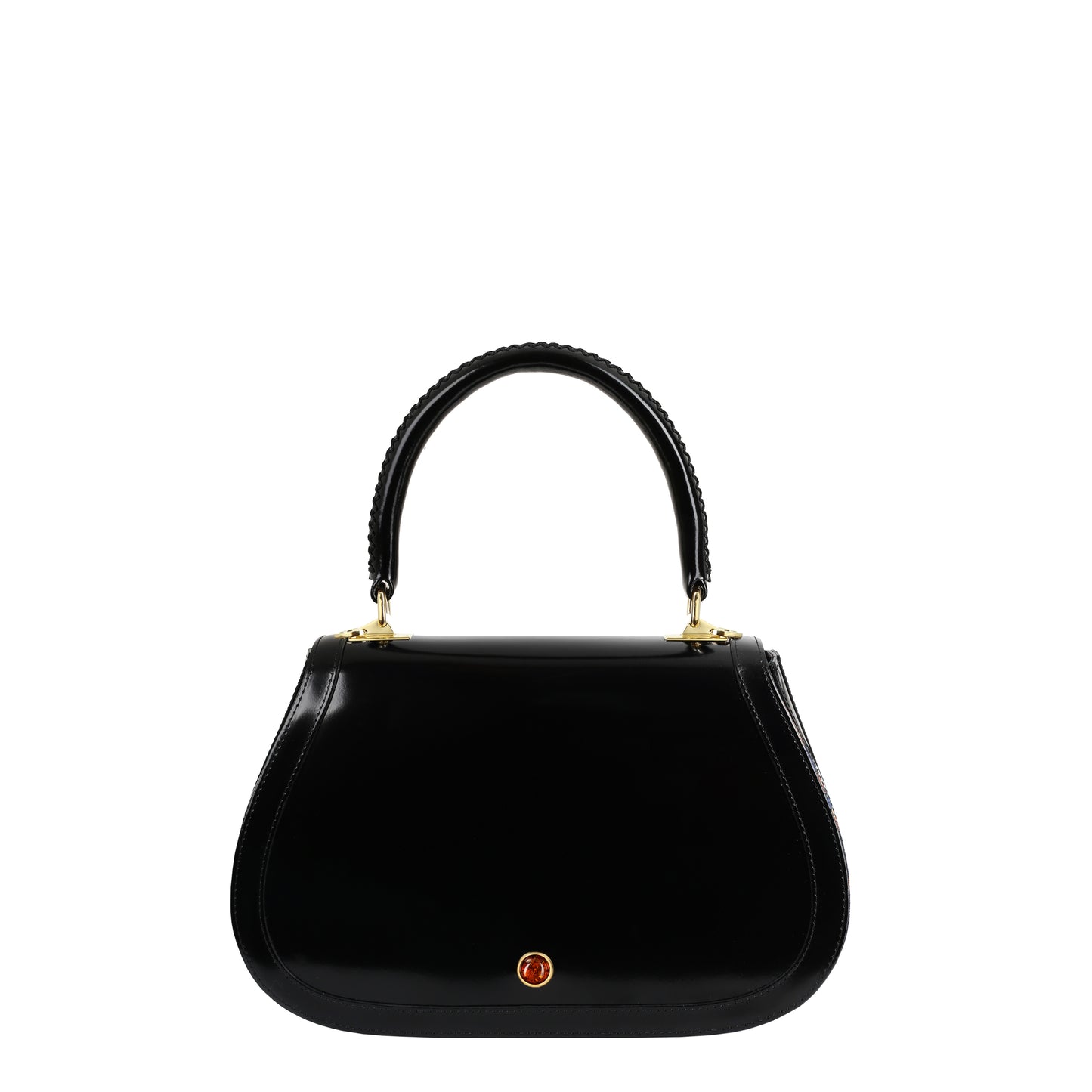 Edith women's leather handbag m specchio taupe