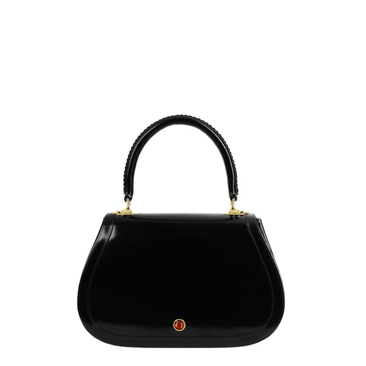 Edith women's leather handbag m specchio taupe