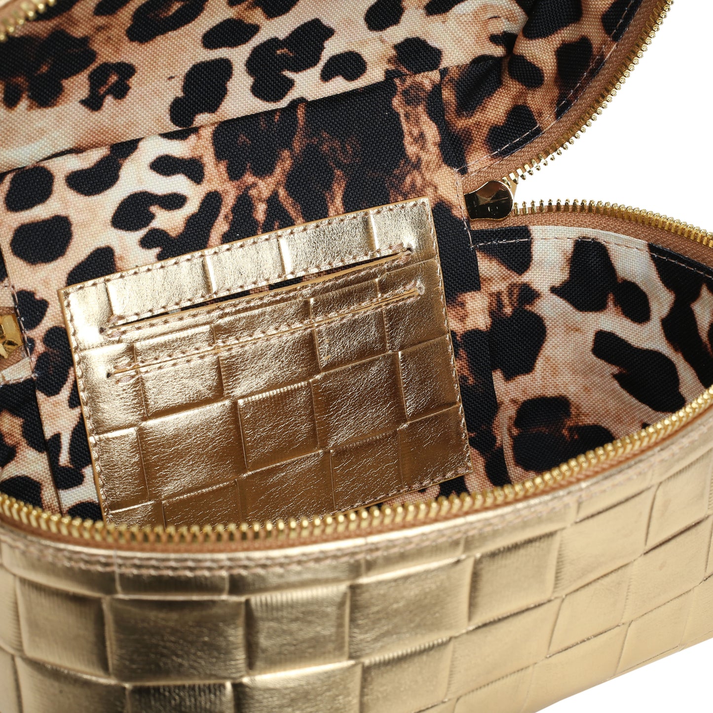 Torebka damska skórzana Cube gold