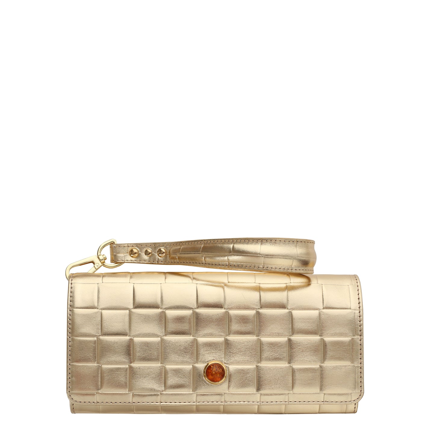 Bolso de mano de mujer Chic de piel croco negro