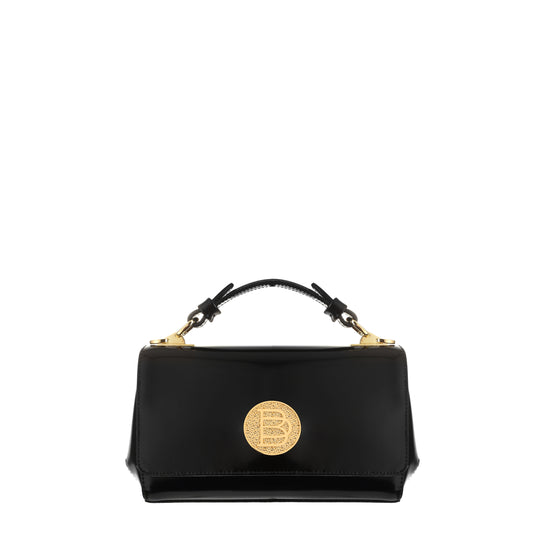 Gahari specchio black women's leather handbag