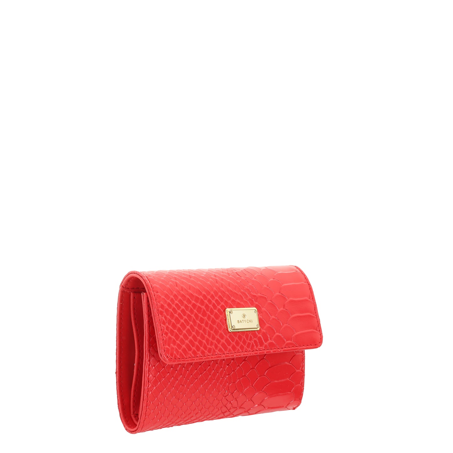 Women's leather wallet red