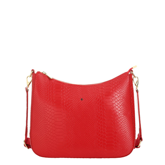 Elysee red women's leather handbag