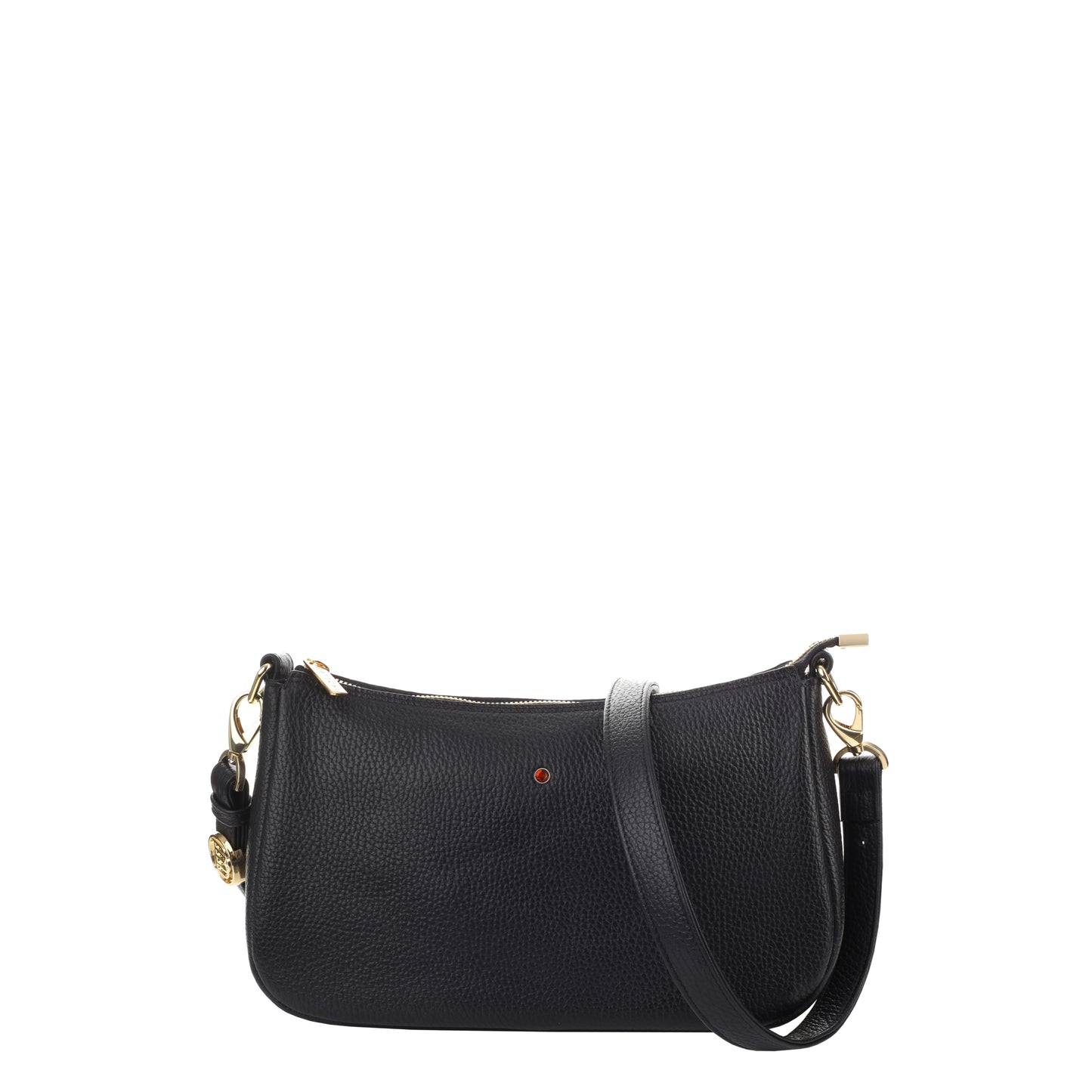 Bolso de mano mujer Nicole floter de piel negro