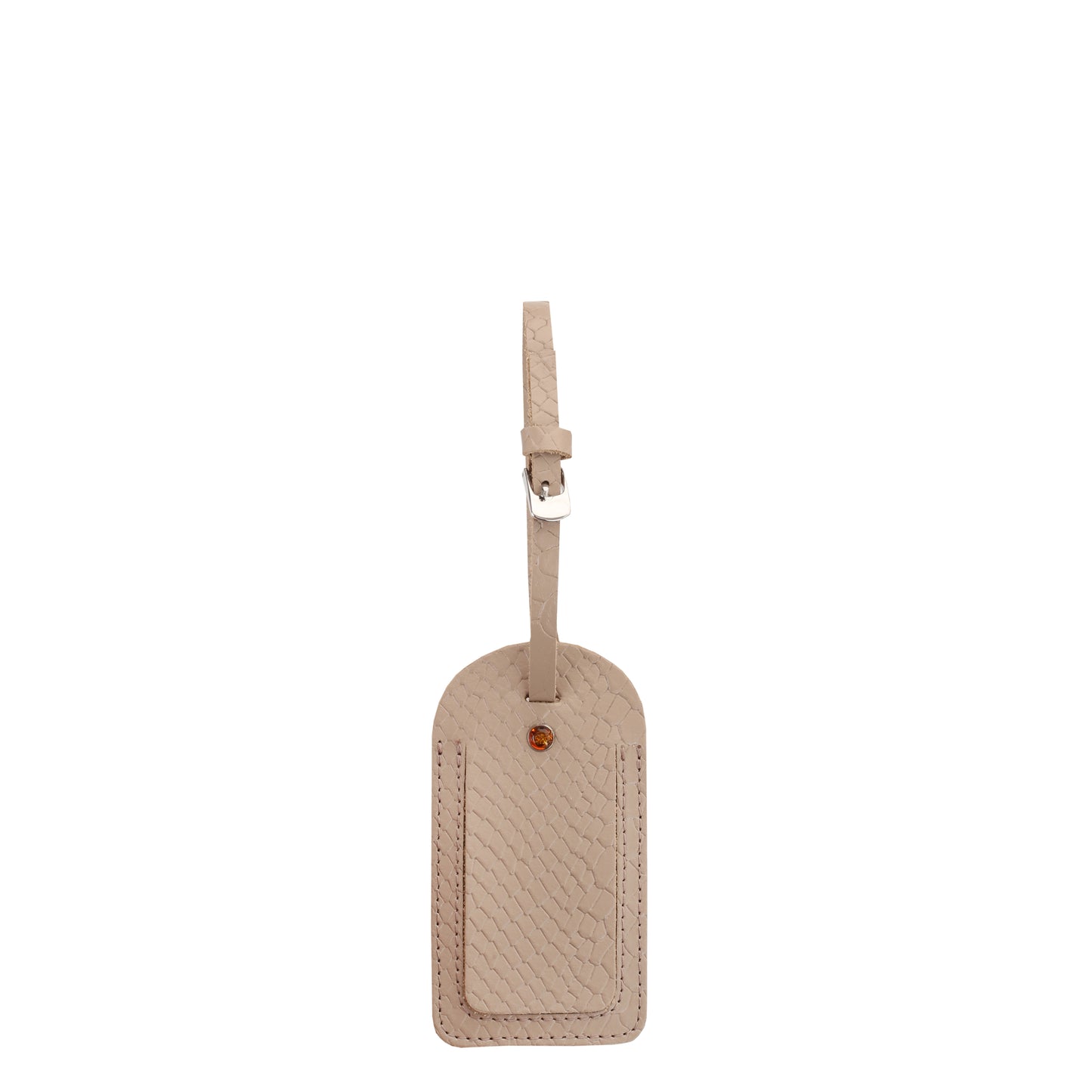 Taupe luggage tag