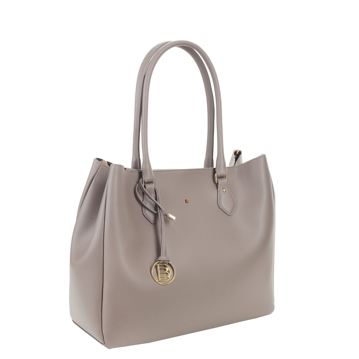 Women's leather bag Mamma nappa taupe