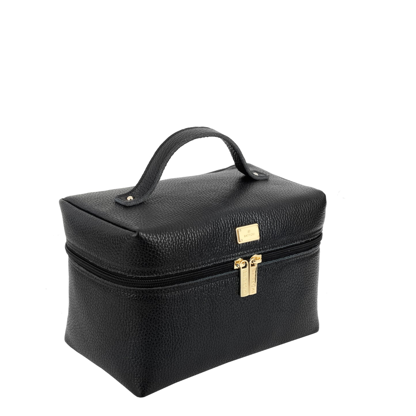 Women's leather cosmetic bag Floter black