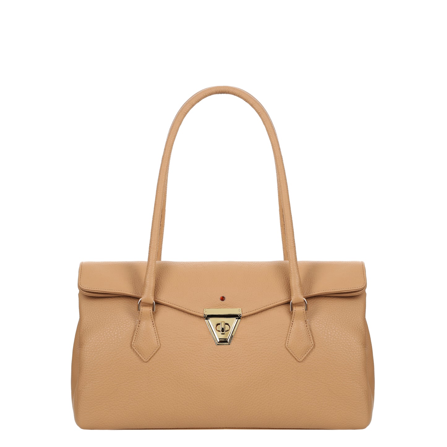 Women's leather handbag Lea floter camel