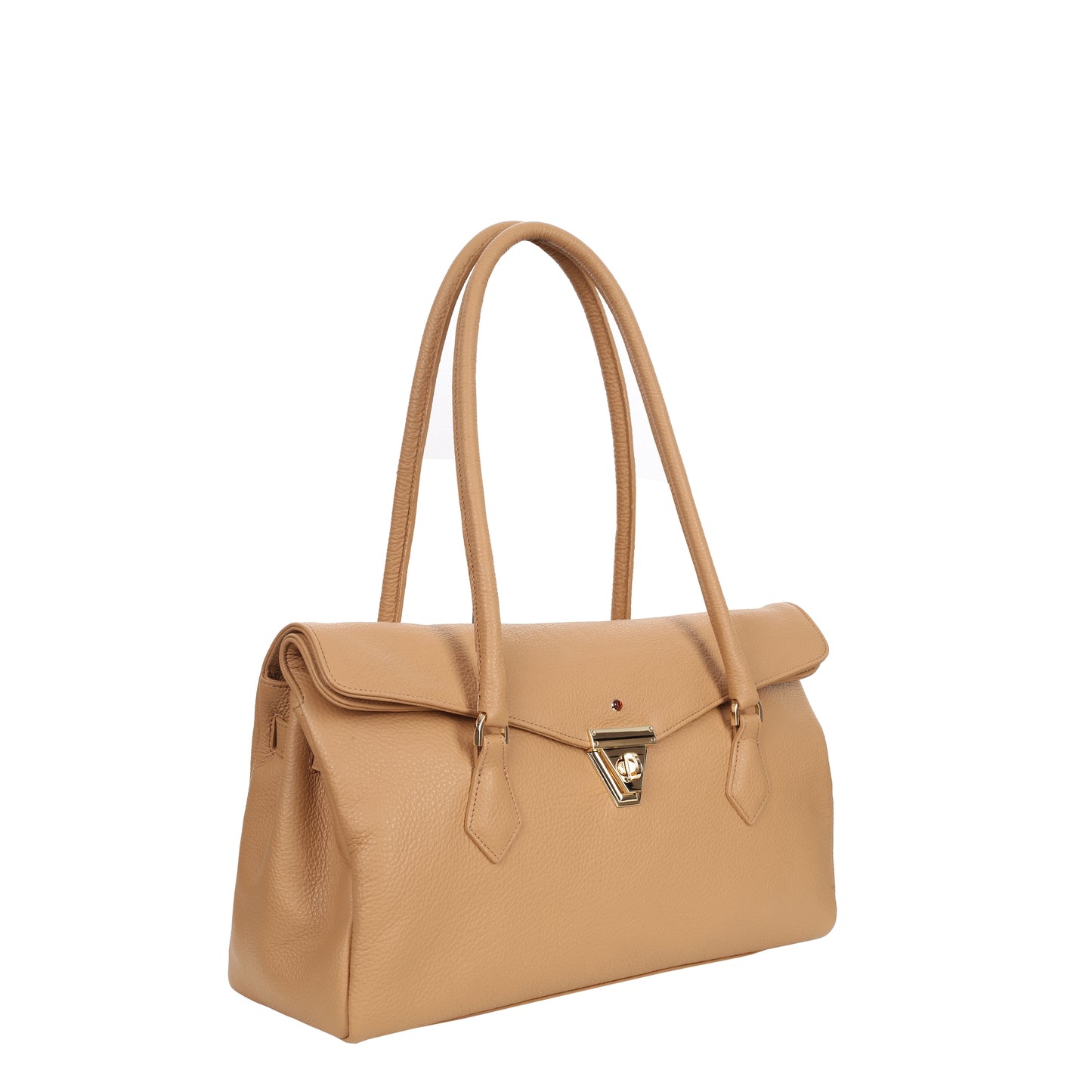 Women's leather handbag Lea floter camel