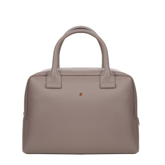 Bolso mujer Filippa de napa color topo