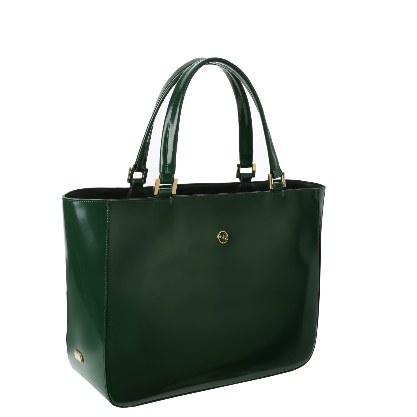 Bolso de mano mujer Mamma specchio de piel verde