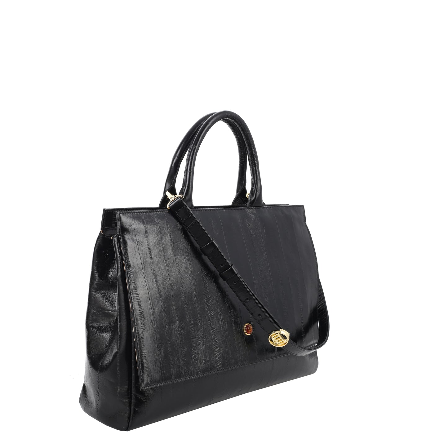 Kora eel black women's leather handbag