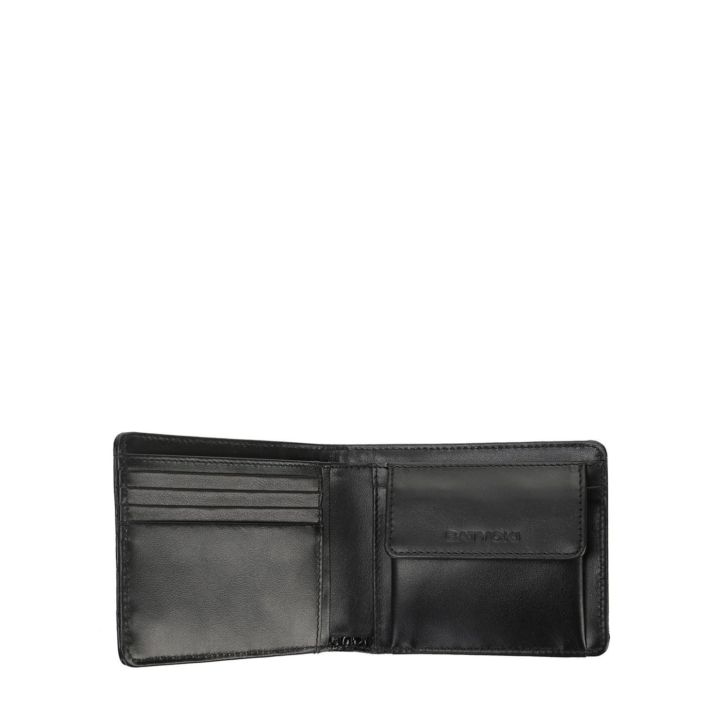 Croco black men's leather wallet