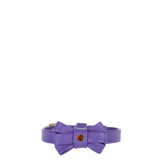 Decoración mascota napa violeta