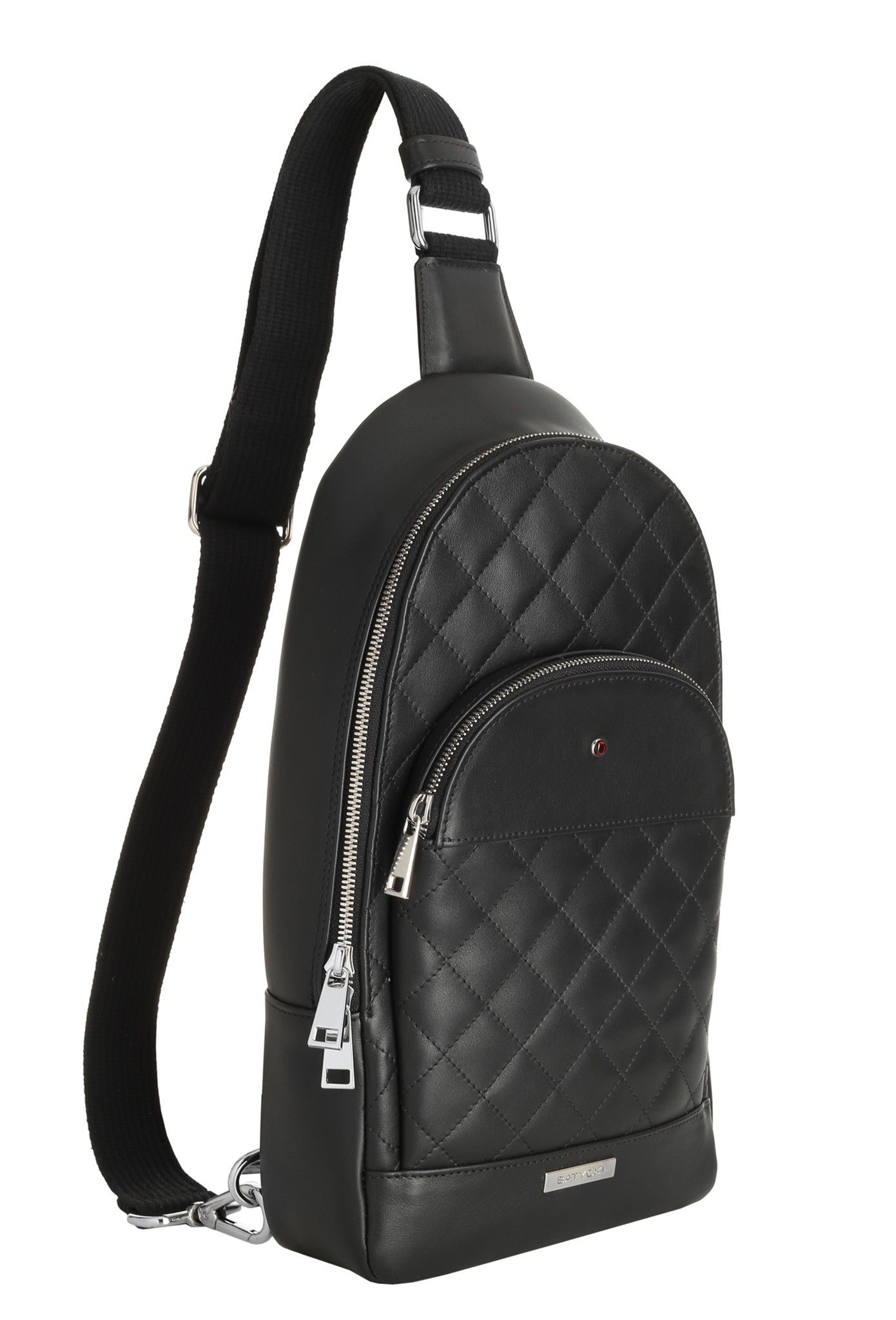 BE TRAVELING NAPA BLACK leather backpack