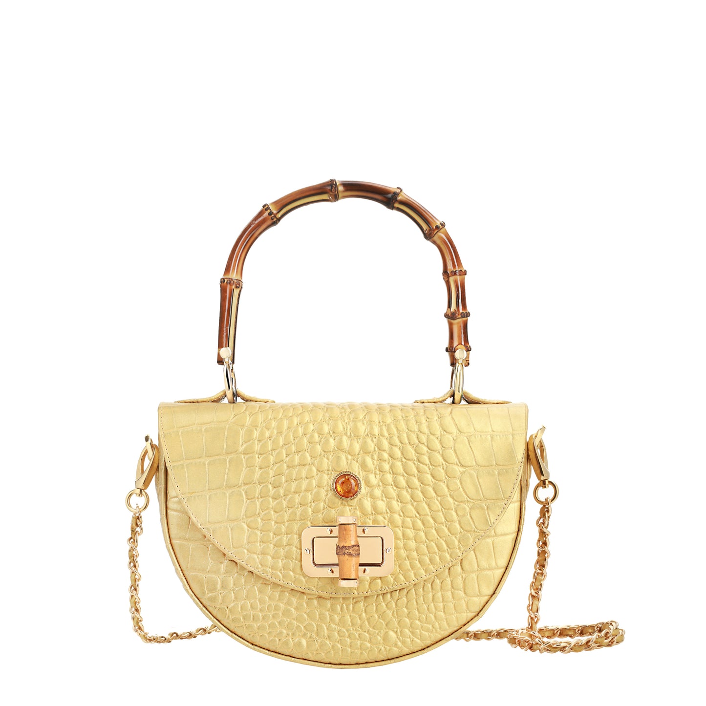 NEFRE GOLD PANE women's handbag No1