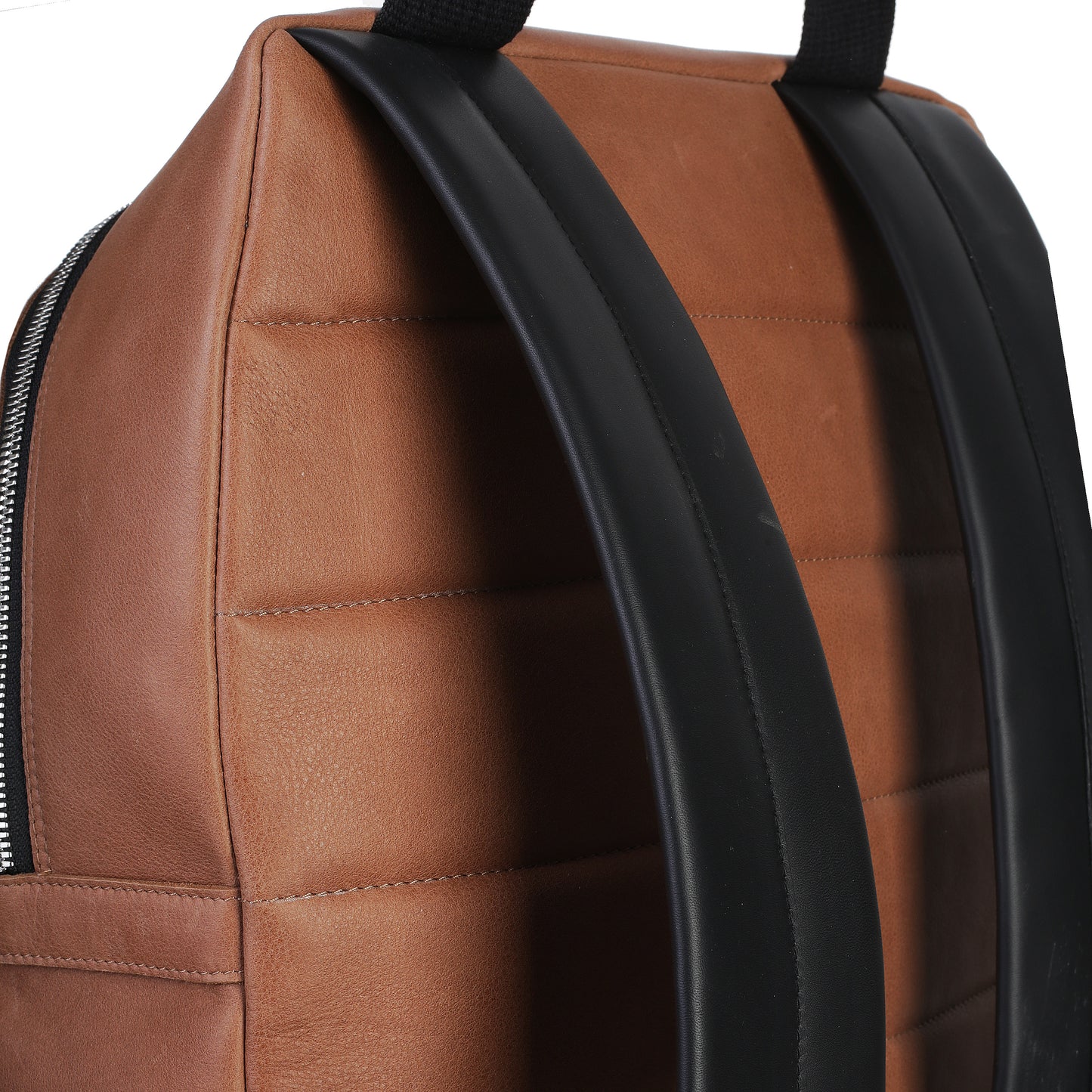 Men's napa brown leather backpack