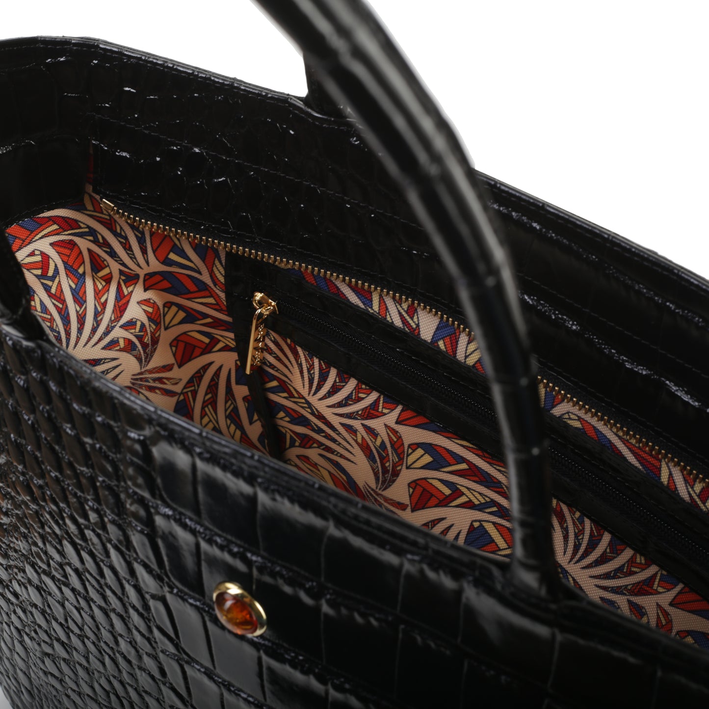 CARICA BLACK women's leather handbag