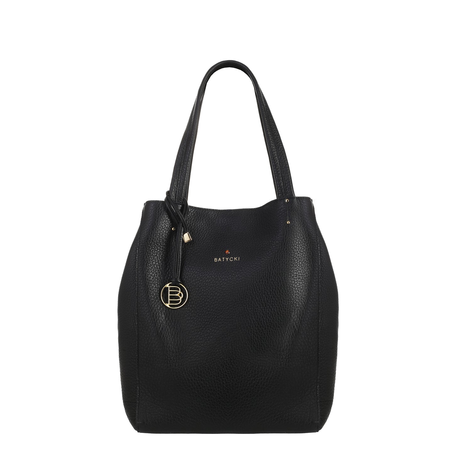 BAKU women's leather handbag floter black