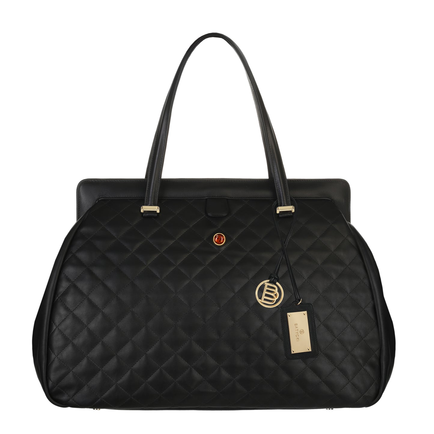 EMMA NAPA BLACK women's leather handbag