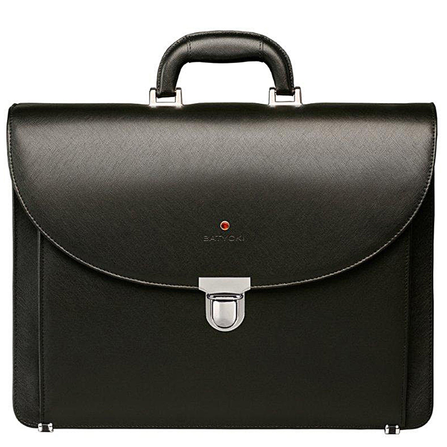 M artico black leather business briefcase