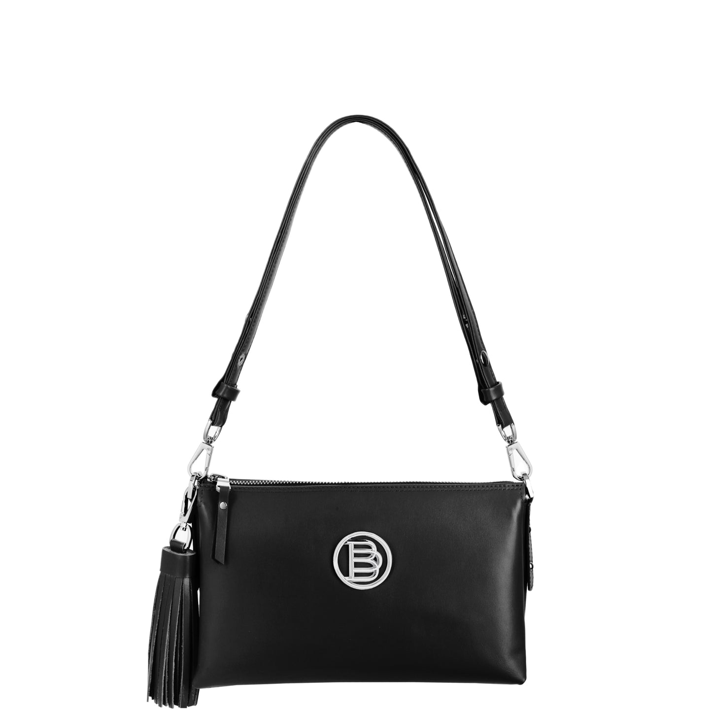 Damenhandtasche aus Leder Elise Nappa schwarz