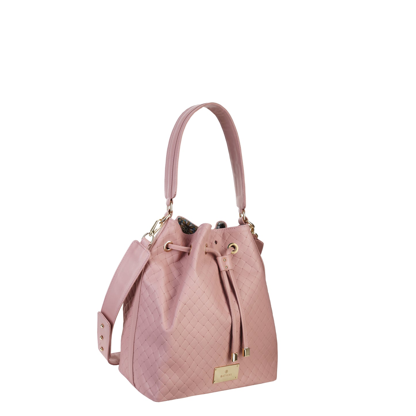 Women's leather bag SO SOFTLY! powder pink