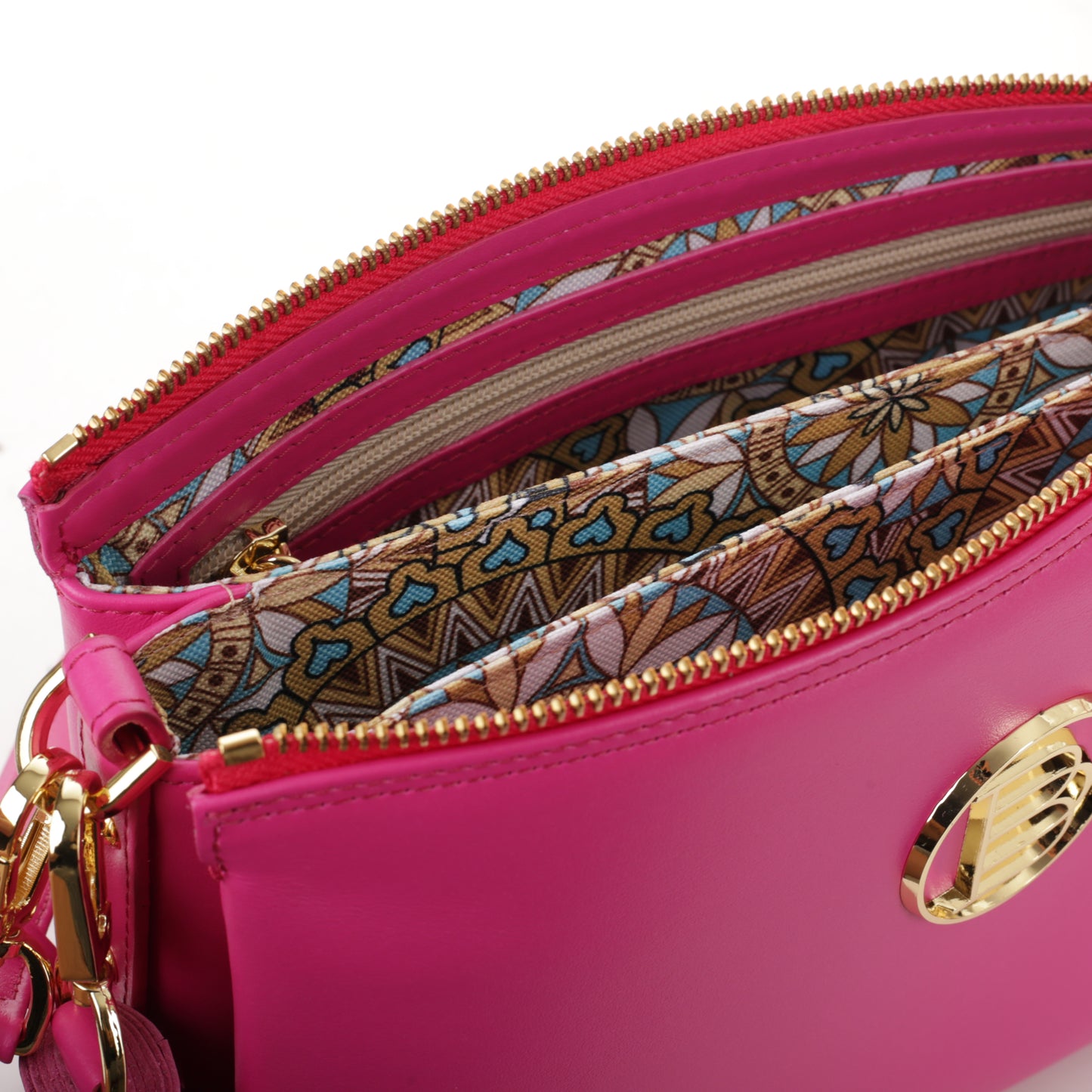 ELISE NAPA FUCHSIA women's leather handbag