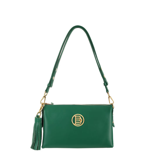 ELISE NAPA GREEN women's leather handbag