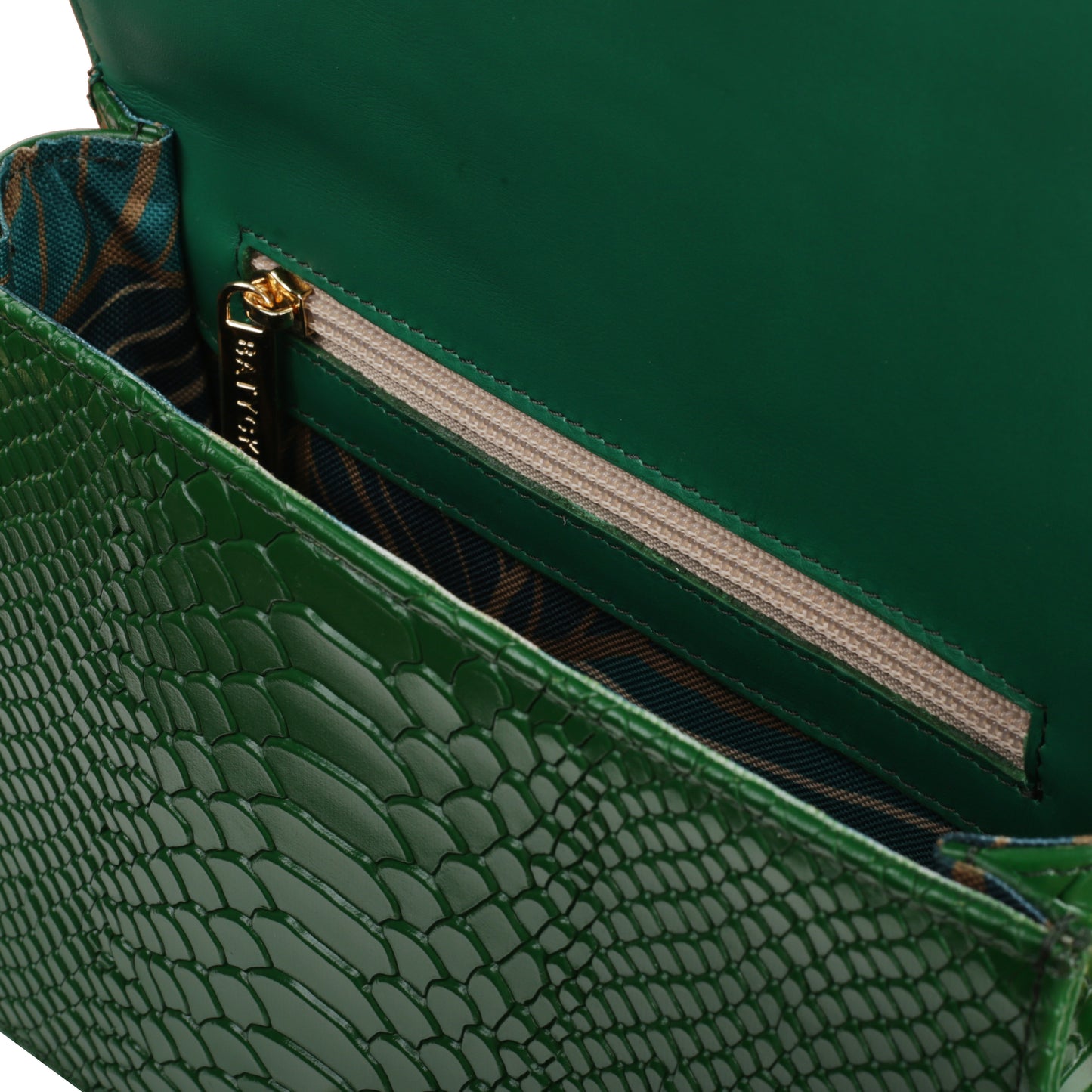 MAYA GREEN women's leather handbag